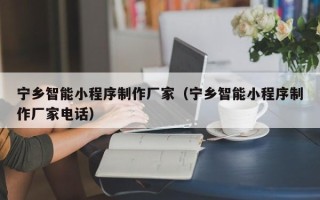 晋城宁乡智能小程序制作厂家（宁乡智能小程序制作厂家电话）